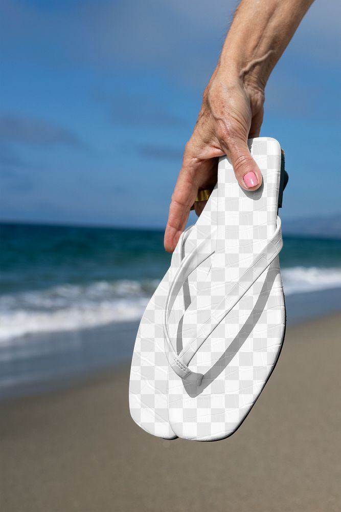 Sandals png transparent apparel mockup beach fashion outdoor