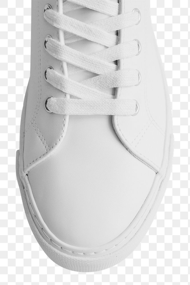 White leather sneakers png unisex shoes