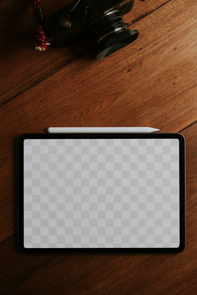 Png digital tablet screen mockup transparent