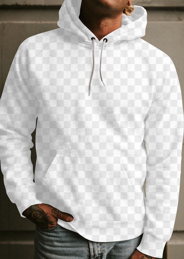 Men&rsquo;s apparel hoodie mockup png