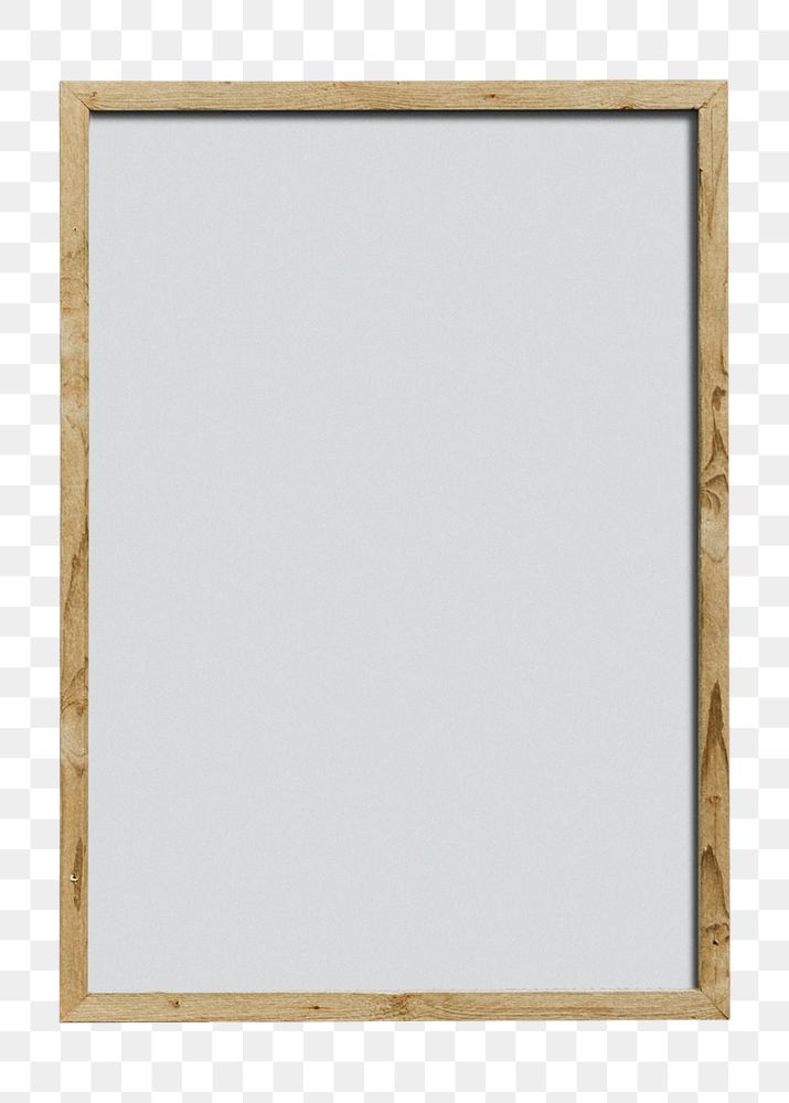 Wooden frame png with transparent background