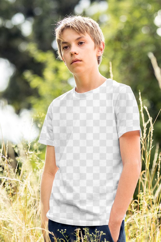 T-shirt PNG mockup, boy&rsquo;s apparel fashion