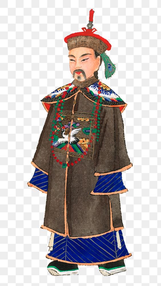 Chinese court robe png, men's official clothing, traditional illustration