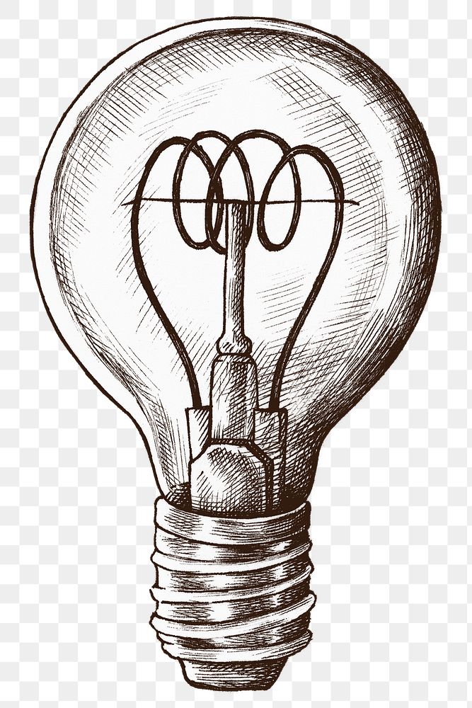 Png light bulb vintage cartoon clipart