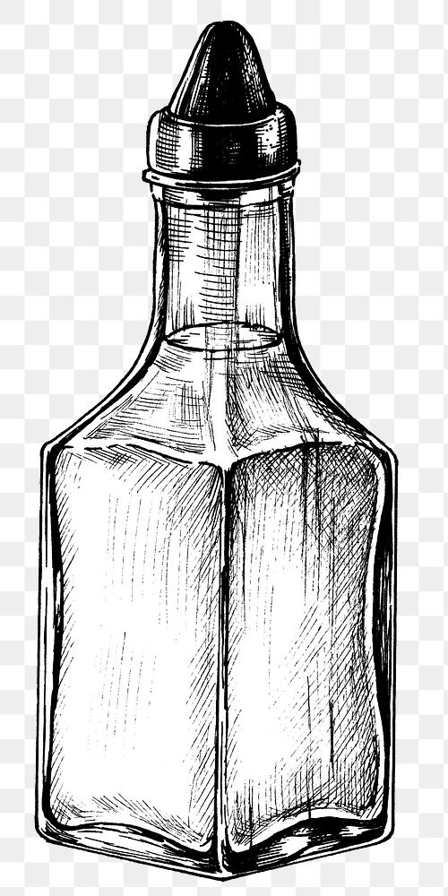 Black and white png vinegar dispenser