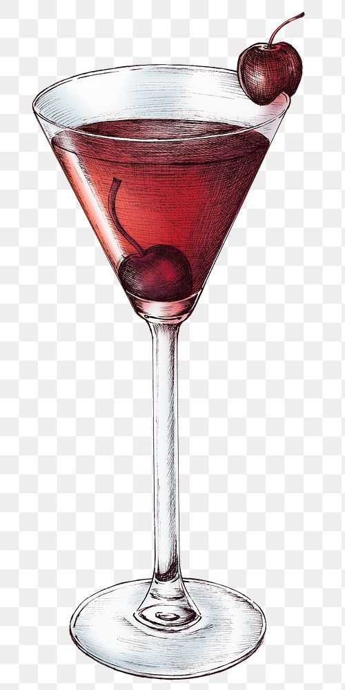 Colorful cocktail isolated transparent png 