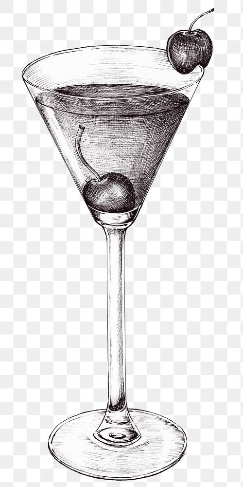 Black and white cocktail png transparent 