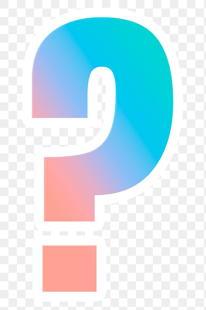 Gradient question mark png icon