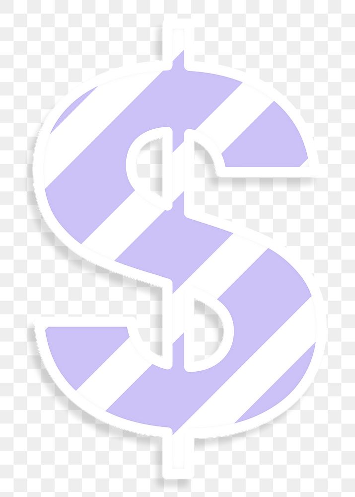Purple png dollar sign clipart