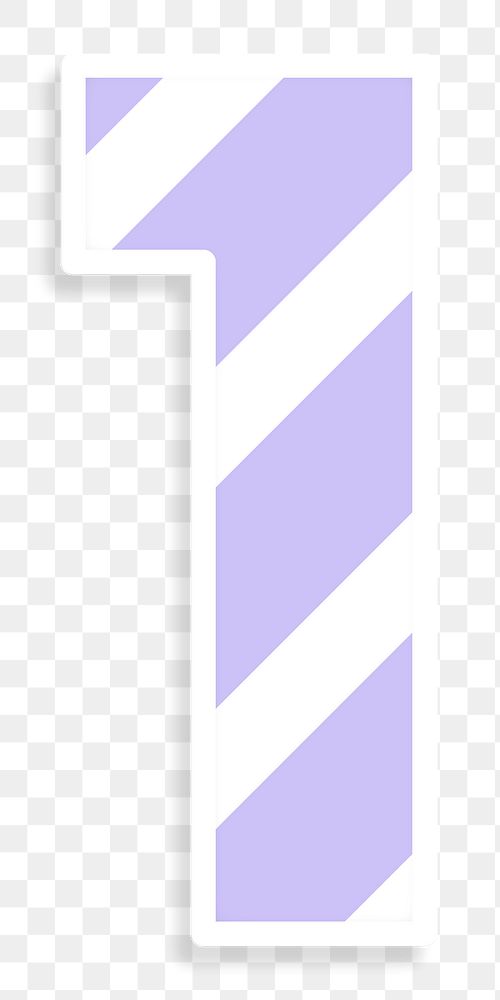 Number 1 Bold Font