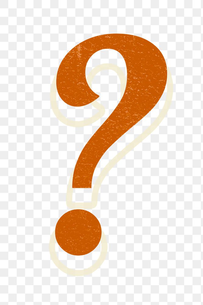 Question mark png punctuation retro Premium PNG Sticker rawpixel