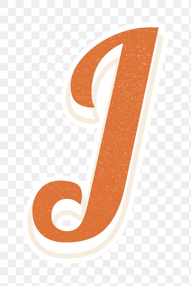 J letter vintage font lettering alphabet