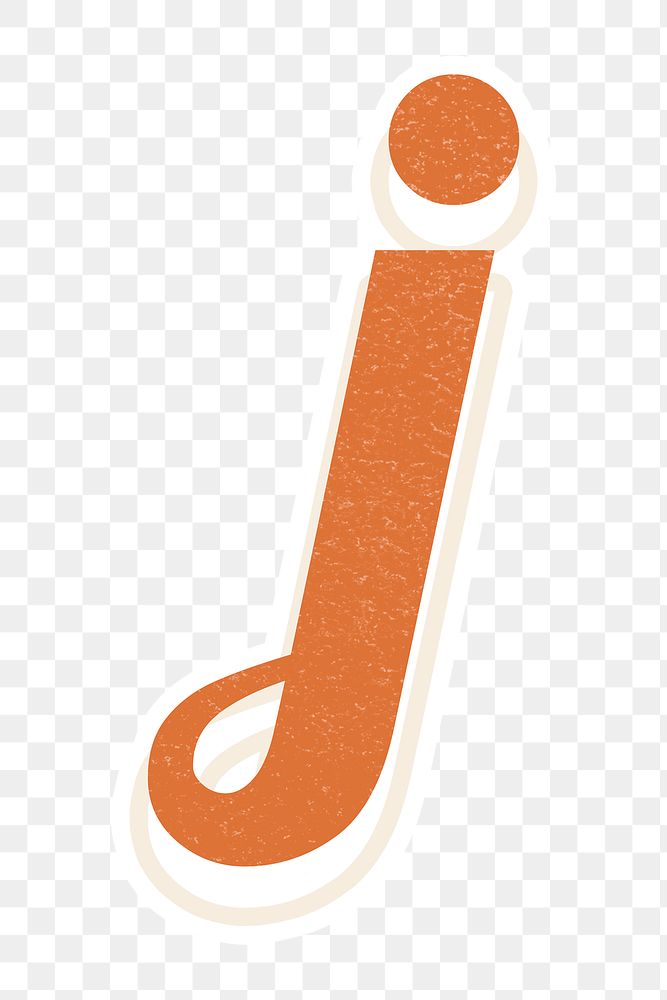 Letter J png alphabet lettering