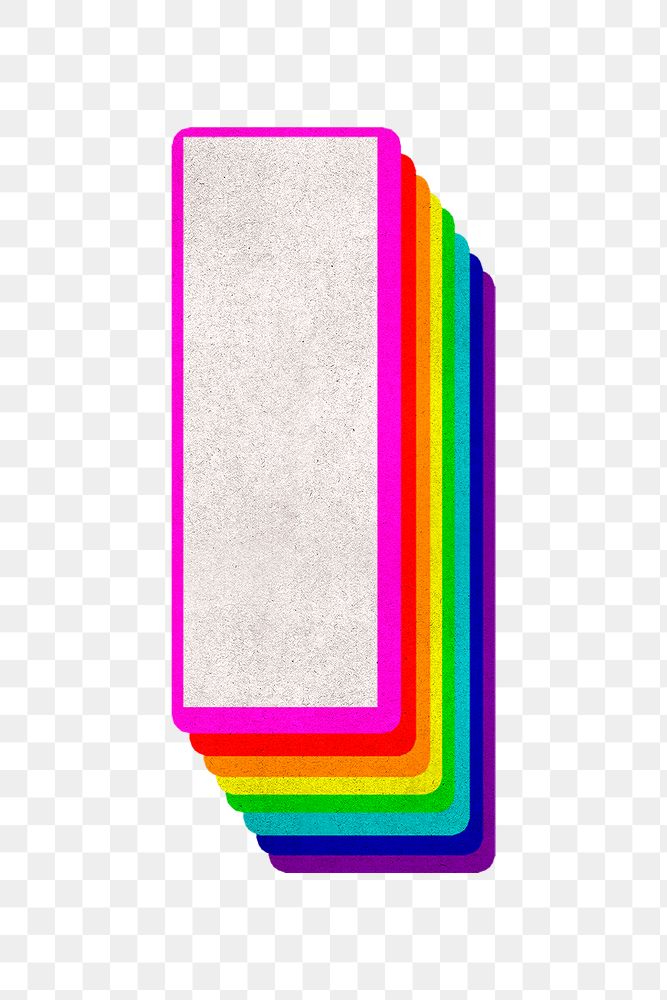 Png letter i rainbow typography lgbt pattern
