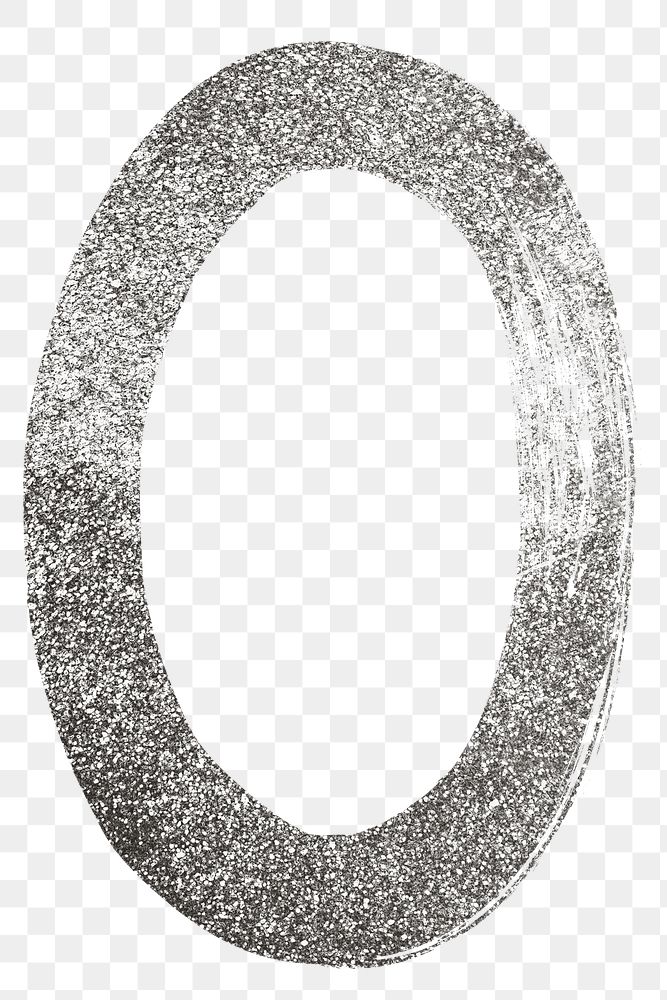 silver glitter 0 number png free png sticker rawpixel