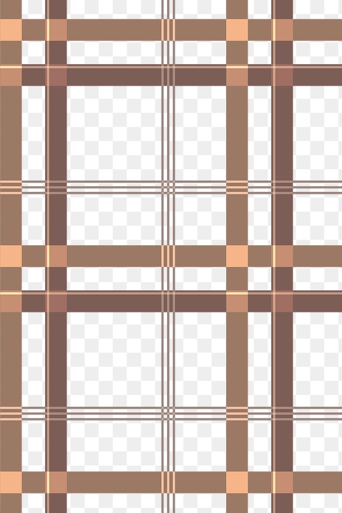 Seamless tartan png background, brown abstract pattern design