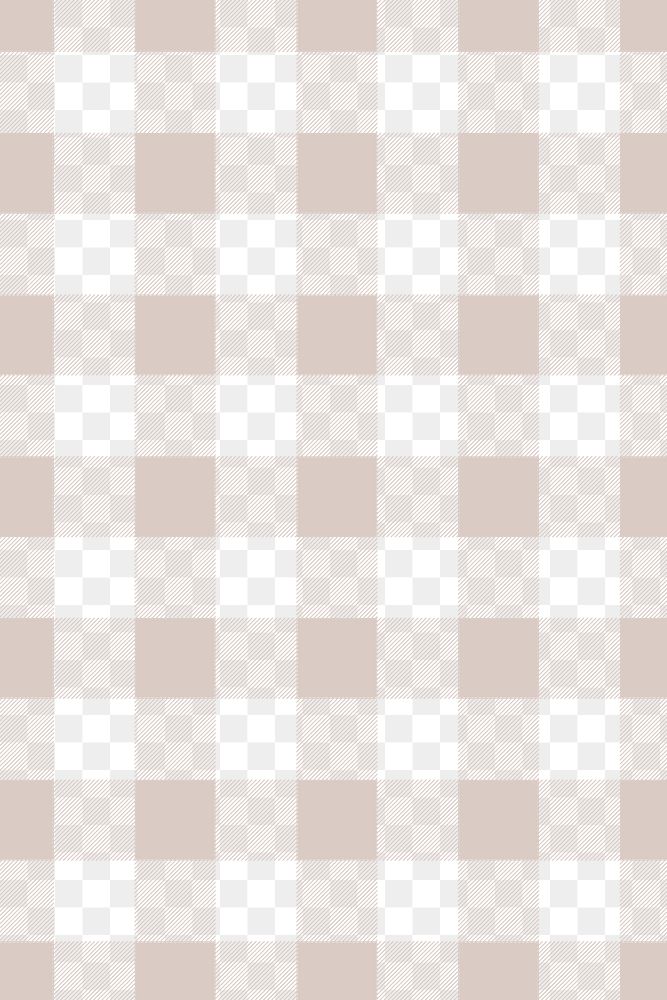 Seamless plaid png background, beige checkered pattern design