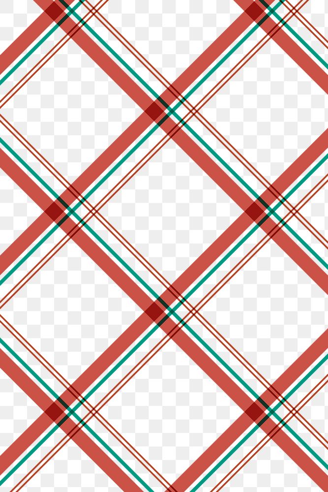 Red layered png pattern background, Scottish tartan plaid design