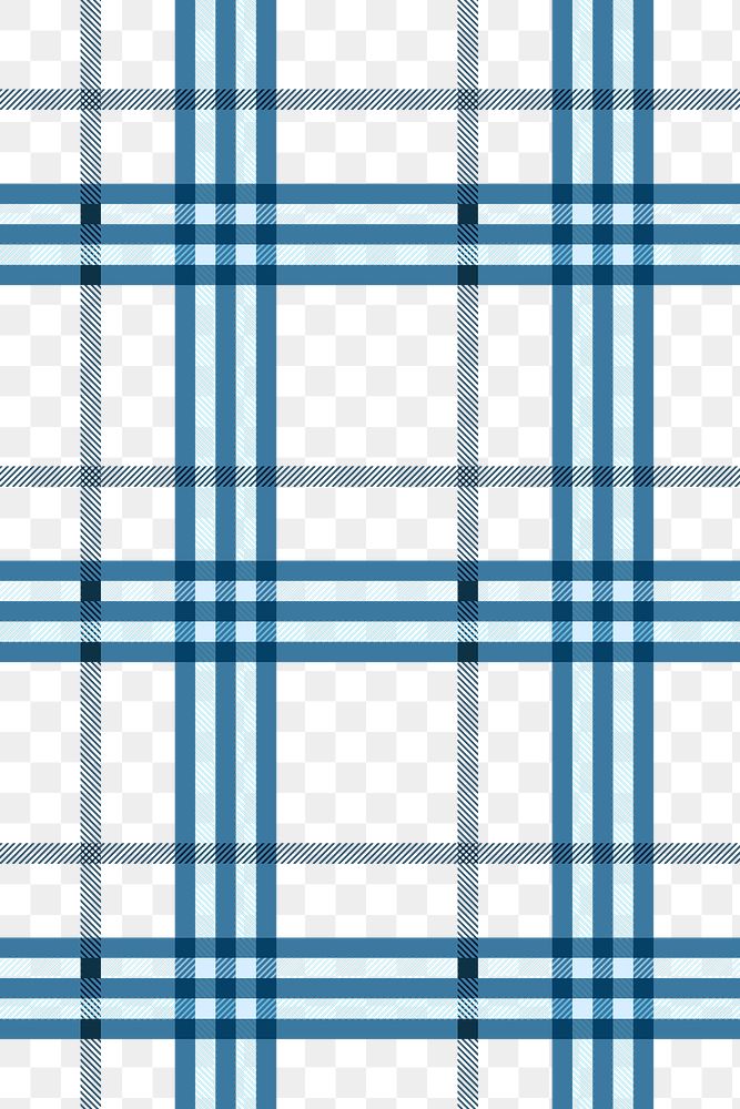 Tartan pattern png background, blue traditional design