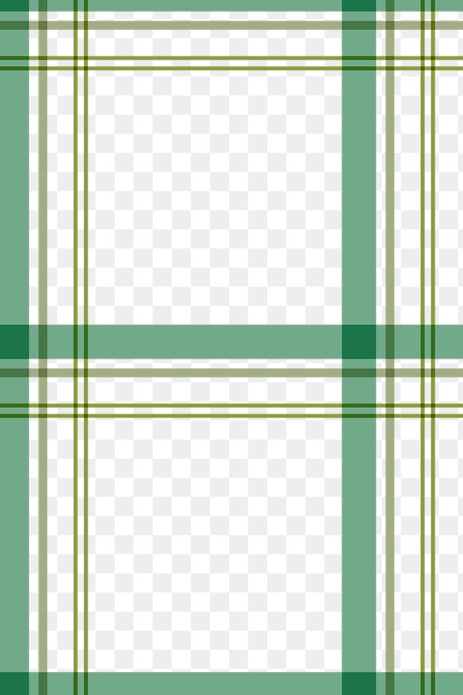 Seamless tartan png background, green abstract pattern design