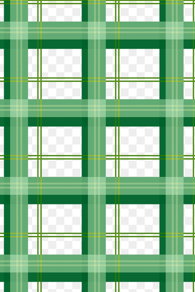 Tartan checkered png background, green pattern design