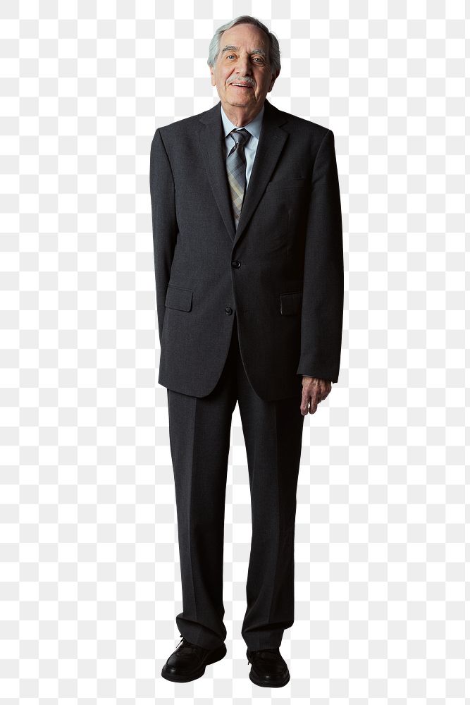 Happy senior businessman in a suit mockup