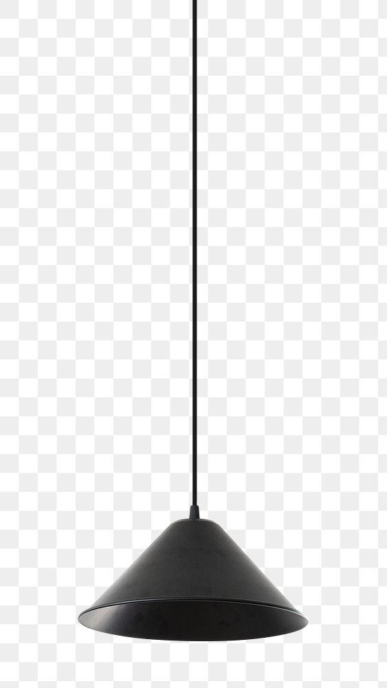 Black pendant lamp design element 