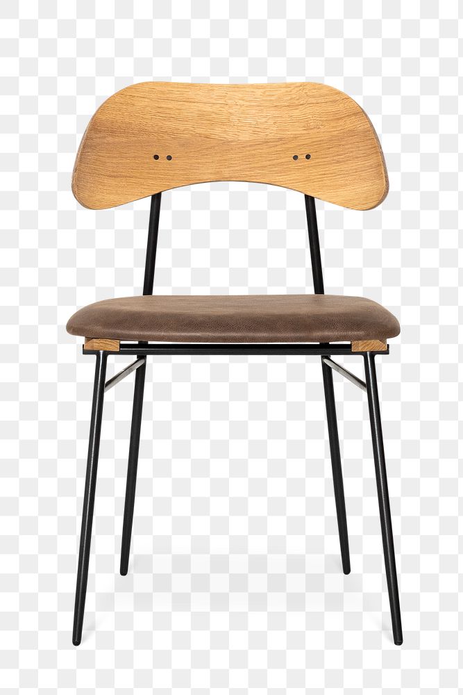 Vintage school chair png mockup loft style furniture