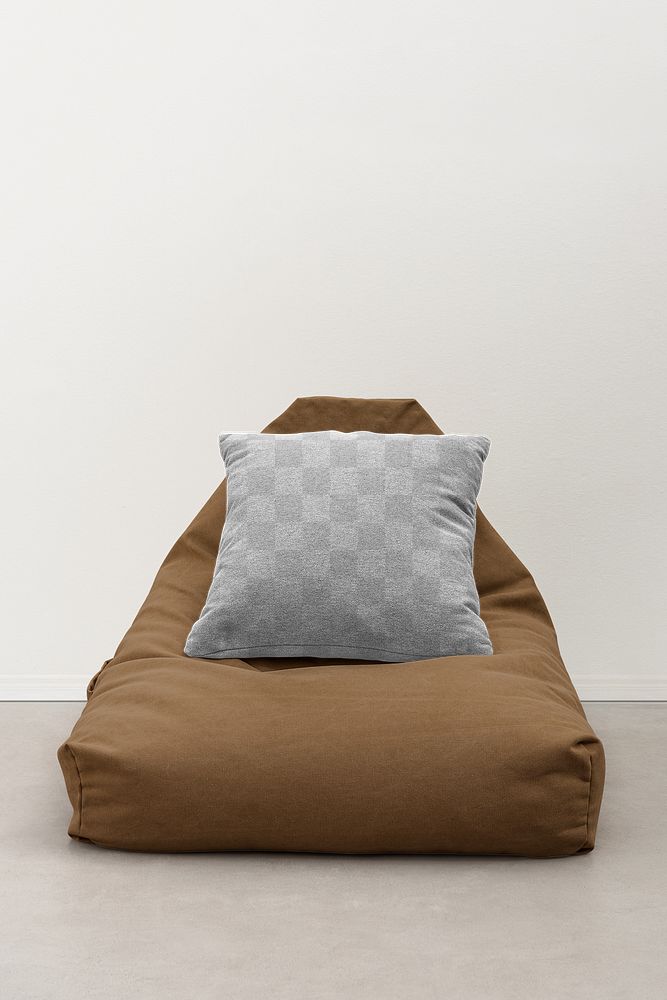 Pillow cushion cover mockup png transparent interior design