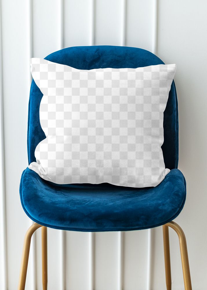 Cushion cover PNG mockup home decor
