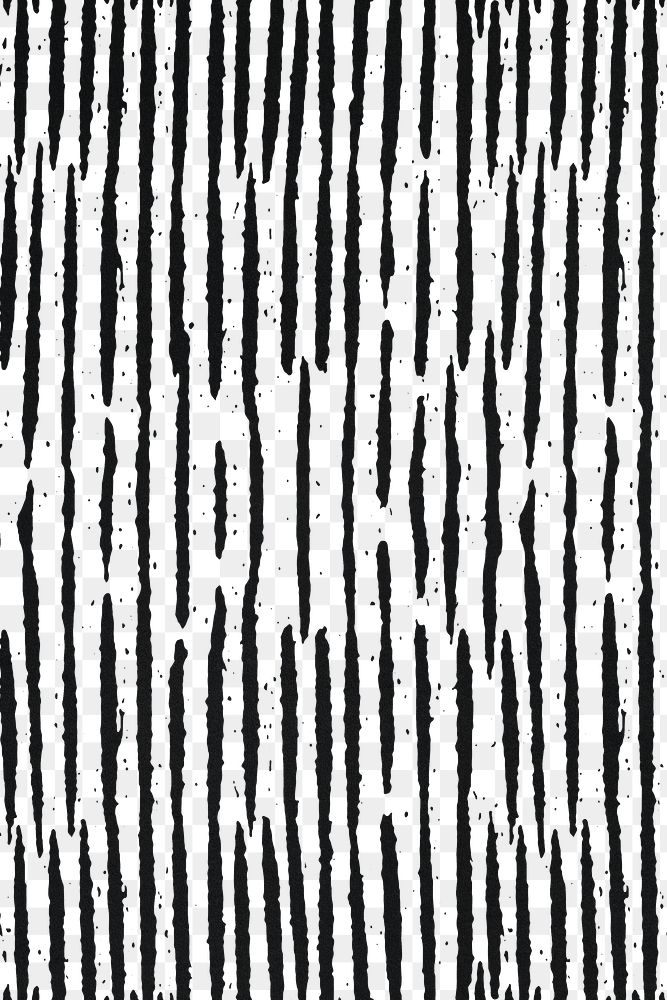 Vintage black vertical lines png pattern transparent background, remix from artworks by Samuel Jessurun de Mesquita