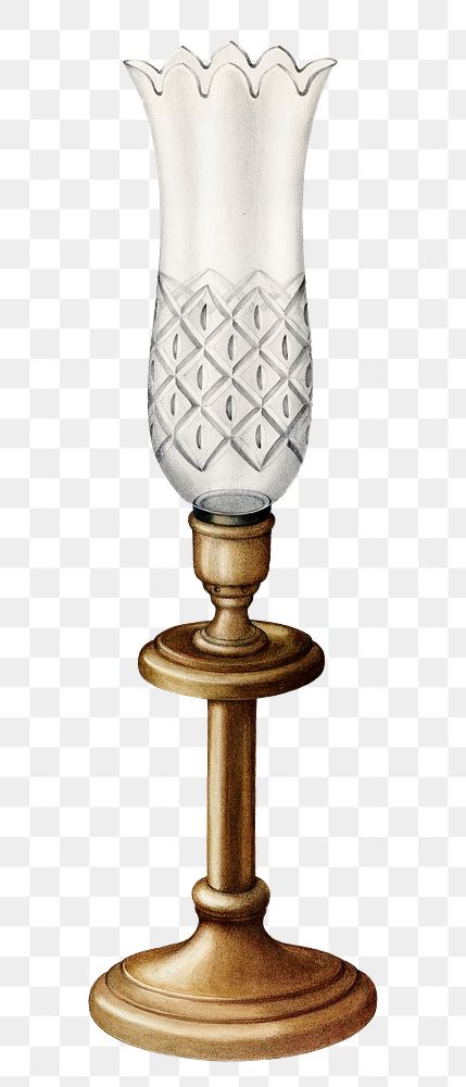 Vintage lamp png illustration, remixed from the artwork by Walter G. Capuozzo