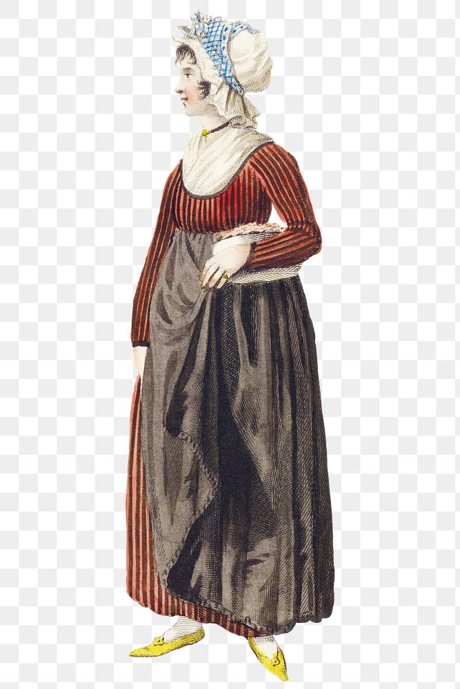 Victorian woman character design element