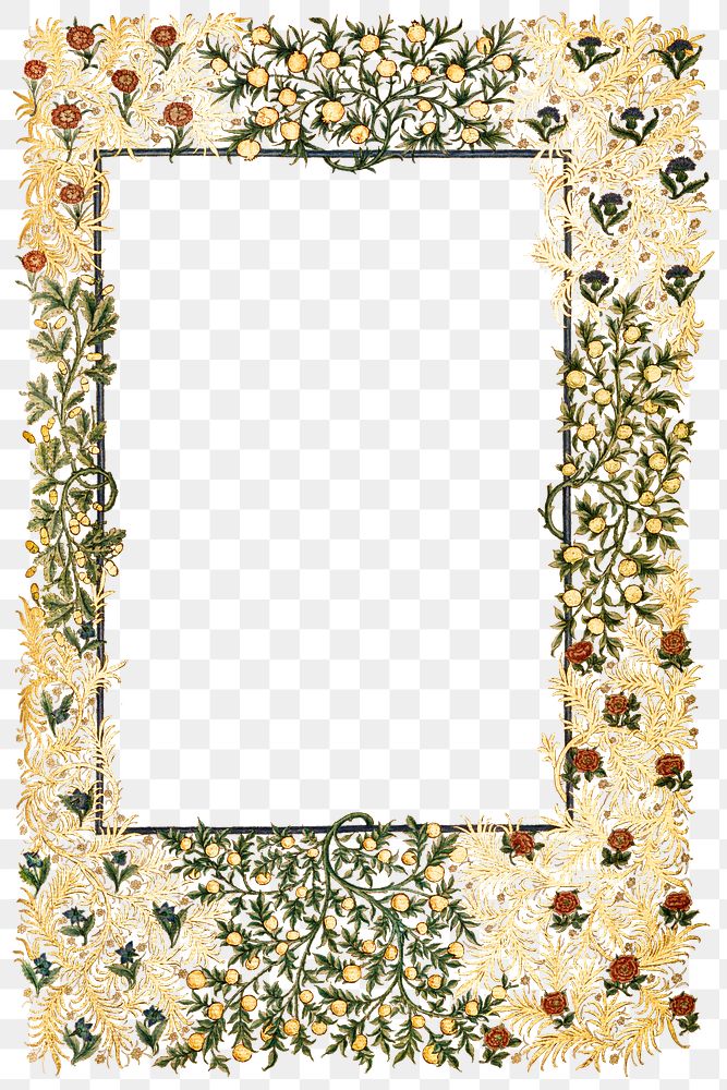 Vintage floral frame illustration