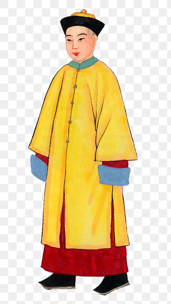 Png man in yellow priest robe