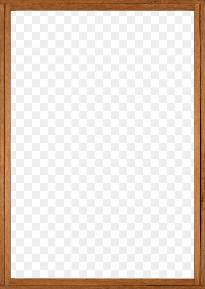 Rustic wooden frame design element