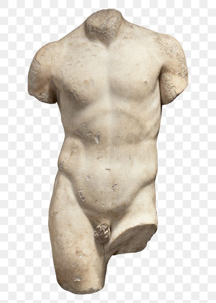 Classic man nude png sculpture