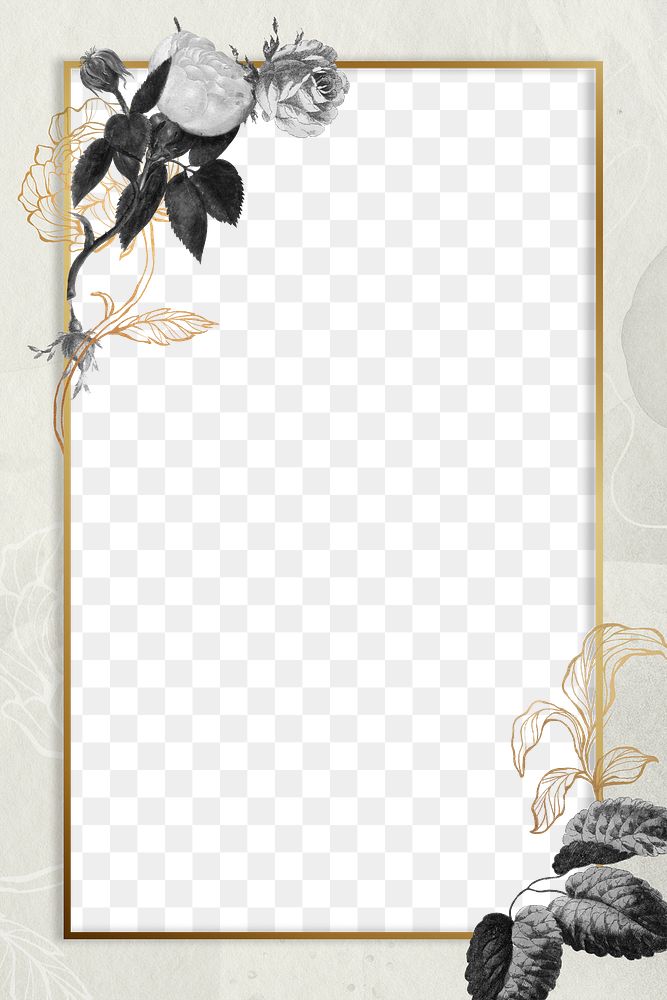 Vintage white rose flower frame on texture background design element