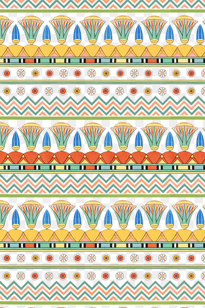 Egyptian ornamental pattern png background