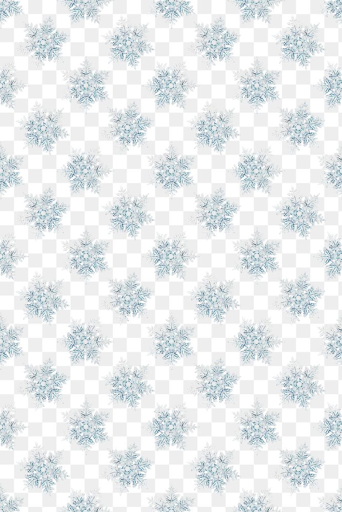 Season&rsquo;s greetings png snowflake pattern background, remix of photography by Wilson Bentley