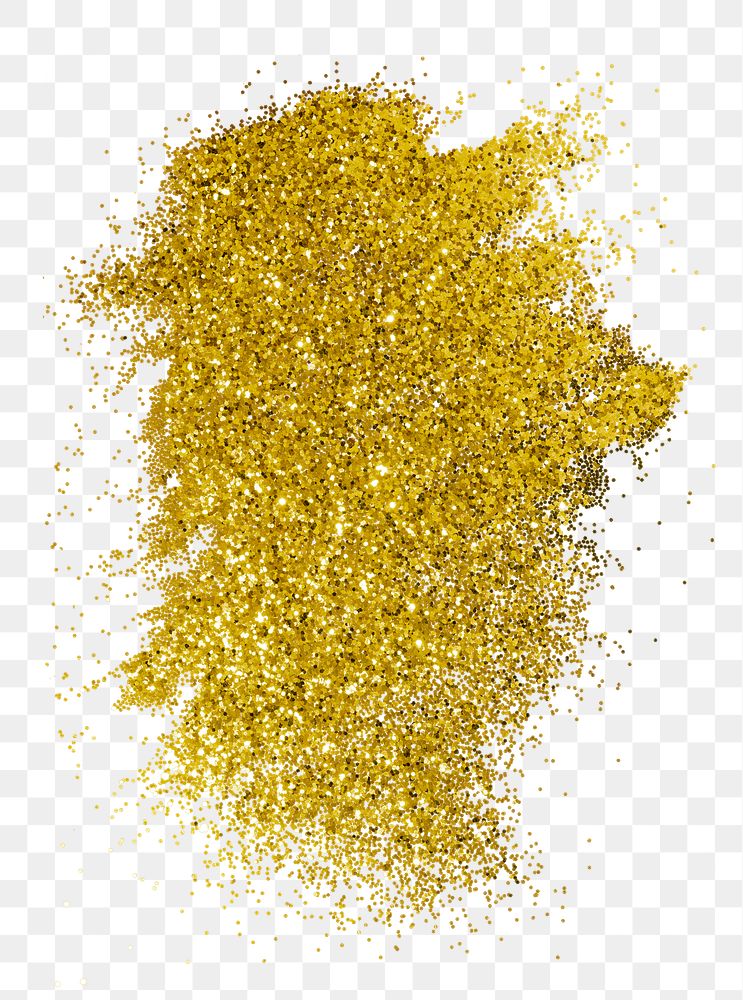 Metallic gold glitter paint brush stroke texture
