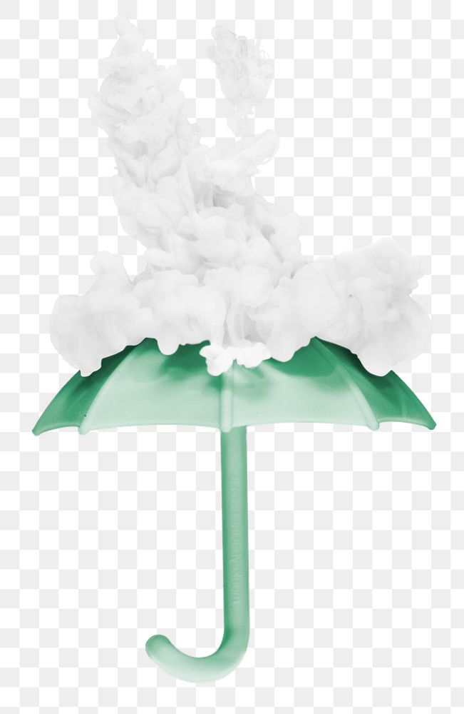 White smoke bomb umbrella png illustration