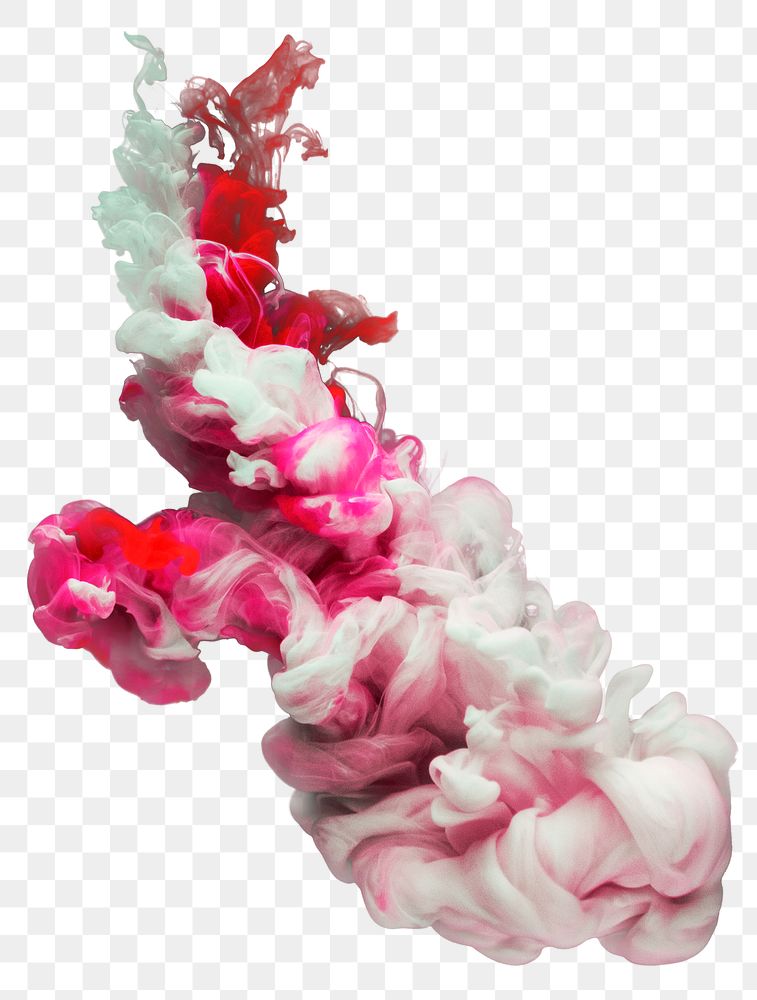 Ink explosion png gradient pink splash color