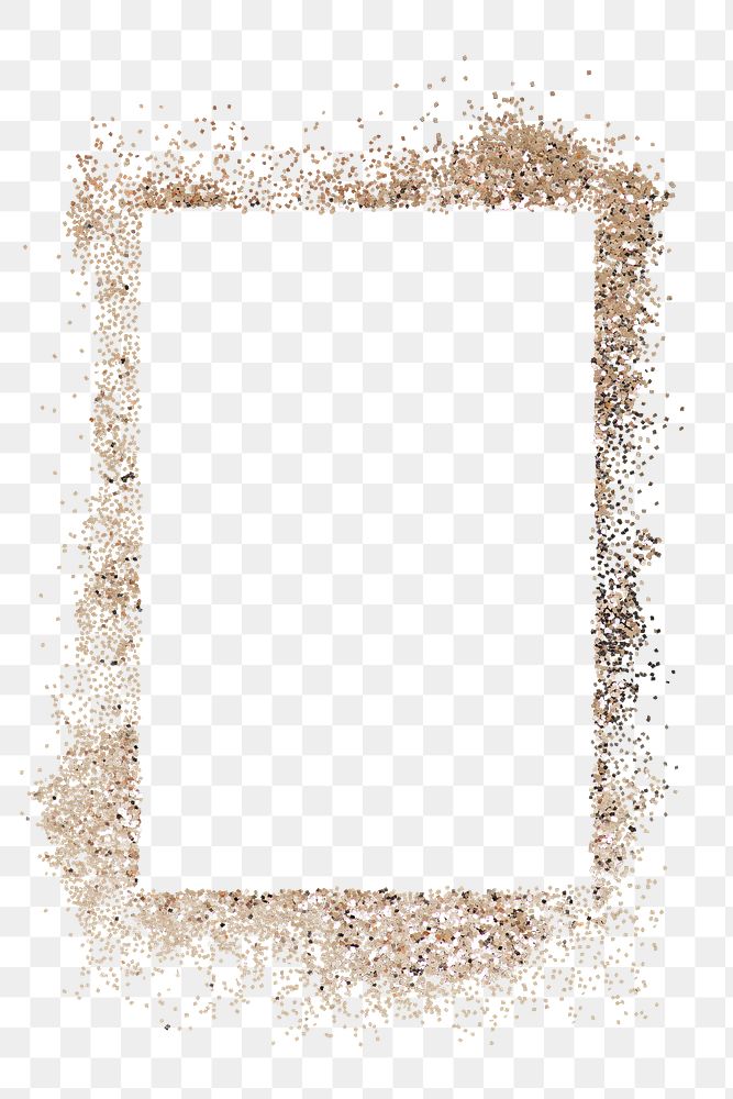 Dusty gold frame transparent png