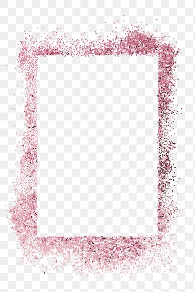 Dusty shiny pink frame illustration transparent png