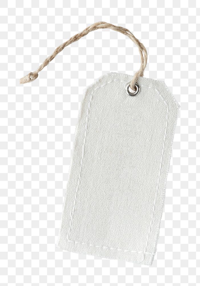 Natural cotton cloth label mockup