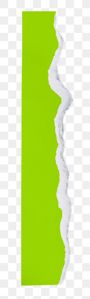 Ripped paper green element png handmade craft