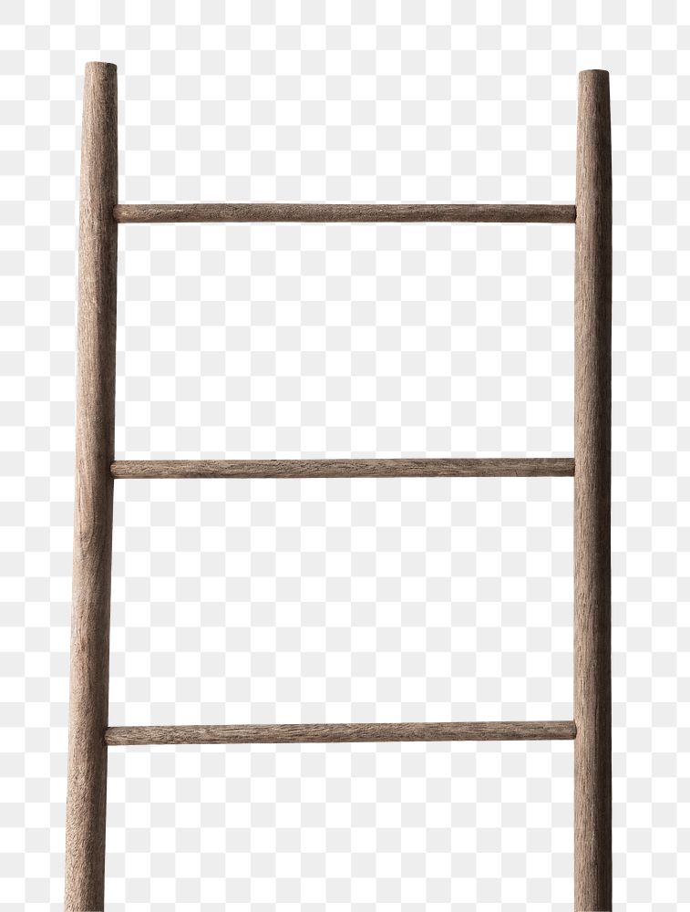 Png wooden ladder mockup clipart