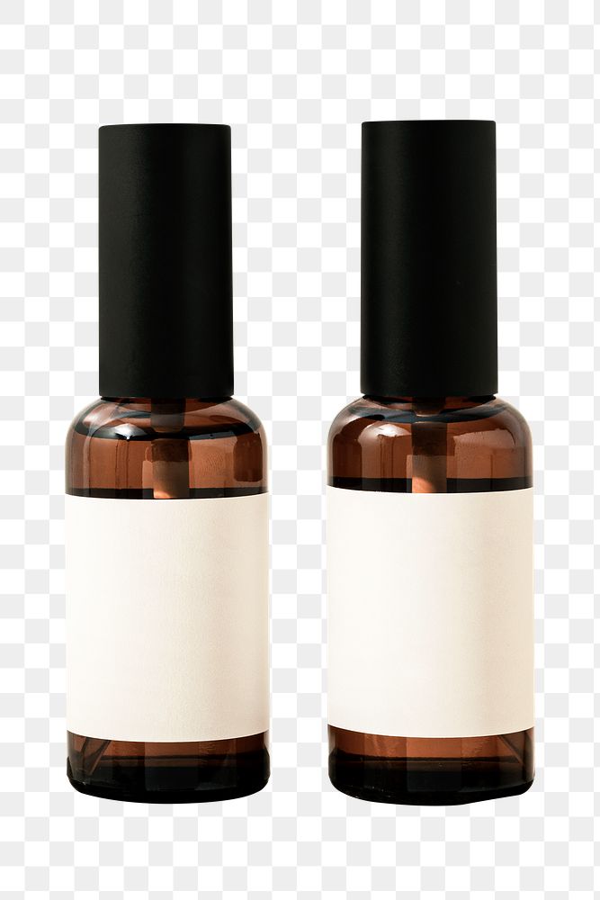 Png brown spray bottle with beauty essence 