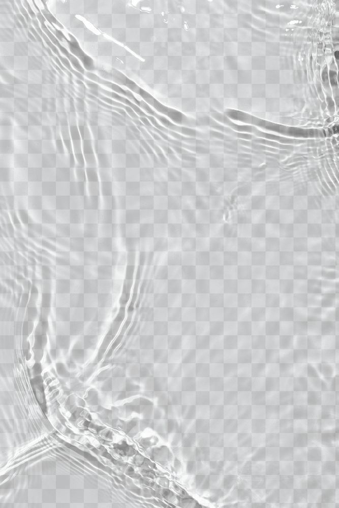 Water texture png, transparent background